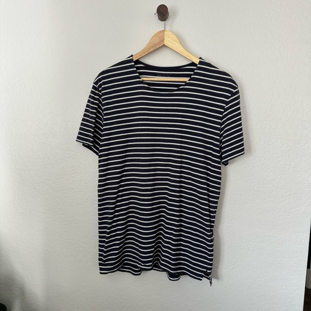 ALLSAINTS Striped T-Shirt Medium